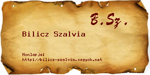 Bilicz Szalvia névjegykártya